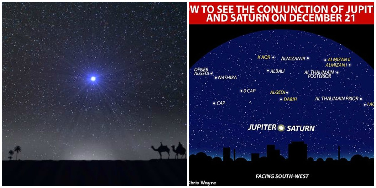 Αστέρι της Βηθλεέμ: Θα είναι ορατό στις 21 Δεκεμβρίου μετά από 800 χρόνια λόγω της σύζευξης Δία-Κρόνου