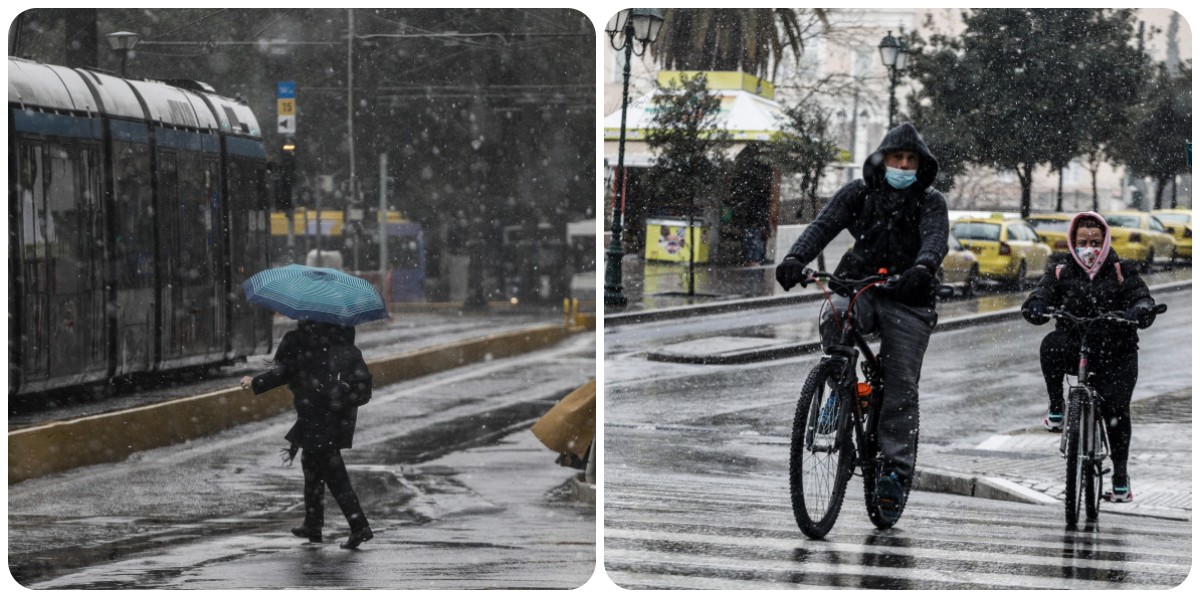 Κακοκαιρία στην Αθήνα: Εντυπωσιακές εικόνες από τα χιόνια στο Σύνταγμα – Επικίνδυνα φαινόμενα τις επόμενες ώρες στη χώρα