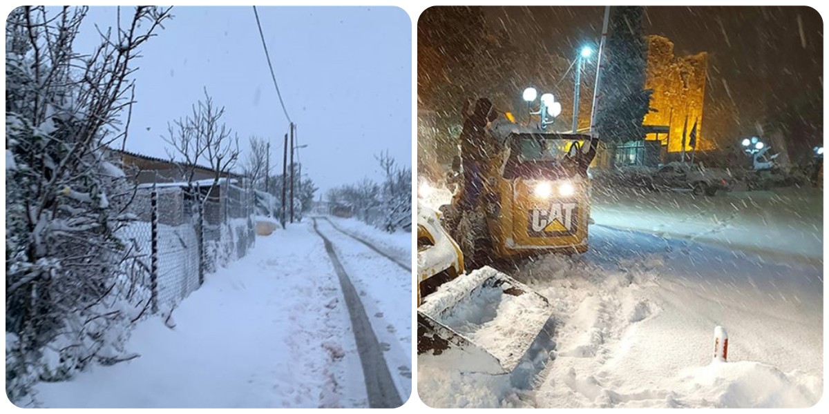 Χιόνια στην Αττική: Το έχει στρώσει για τα καλά στα βόρεια προάστια – Δείτε φωτογραφίες και βίντεο
