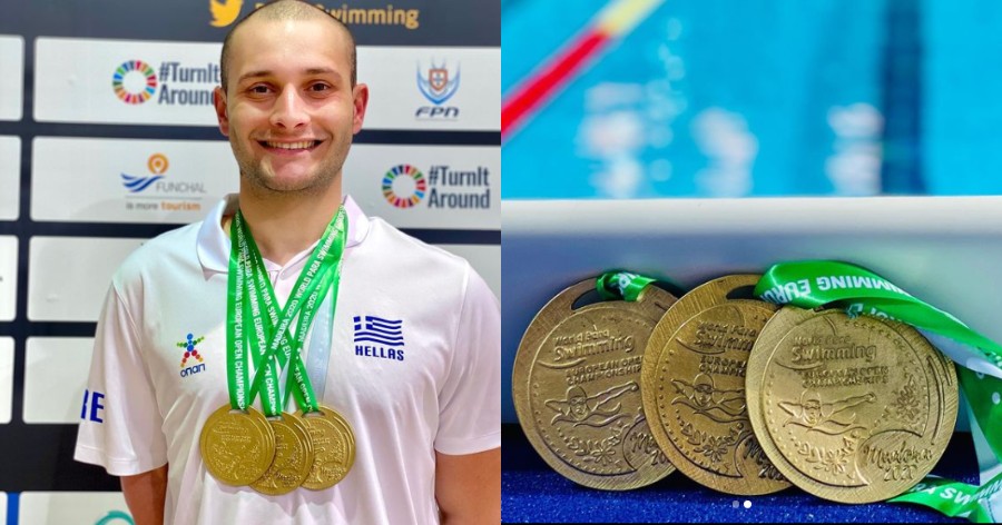 Δημοσθένης Μιχαλεντζάκης: Κατέκτησε και 3ο χρυσό μετάλλιο σπάζοντας όλα τα ρεκόρ στο Ευρωπαικό Πρωτάθλημα Κολύμβησης