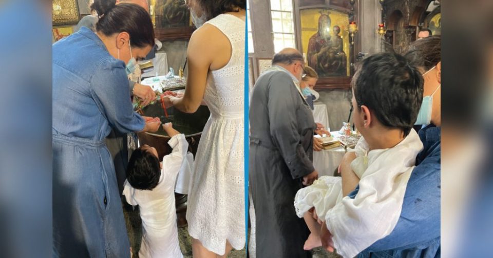 Ο 4χρονος Ταξιάρχης εγκαταλείφθηκε από τους γονείς του και το Χαμόγελο του Παιδιού ανέλαβε την επιμέλεια του και τον βάφτισε