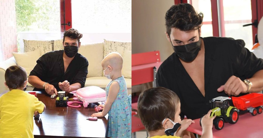 Γιώργος Ασημακόπουλος: Επισκέφτηκε ξενώνα παιδιών με καρκίνο δίνοντας χαρά στα αγγελούδια