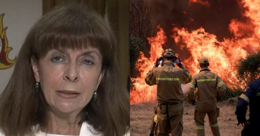 Κατερίνα Σακελλαροπούλου: Διέκοψε τις διακοπές για να κάνει δήλωση για τις πυρκαγιές
