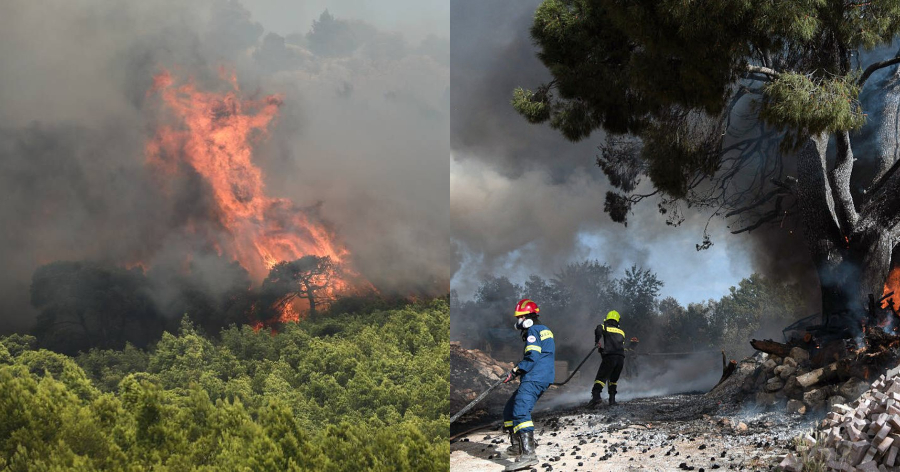 Συναγερμός στην Πυροσβεστική: Στις φλόγες η Νότια Εύβοια – Ξεκίνησαν οι εκκενώσεις χωριών