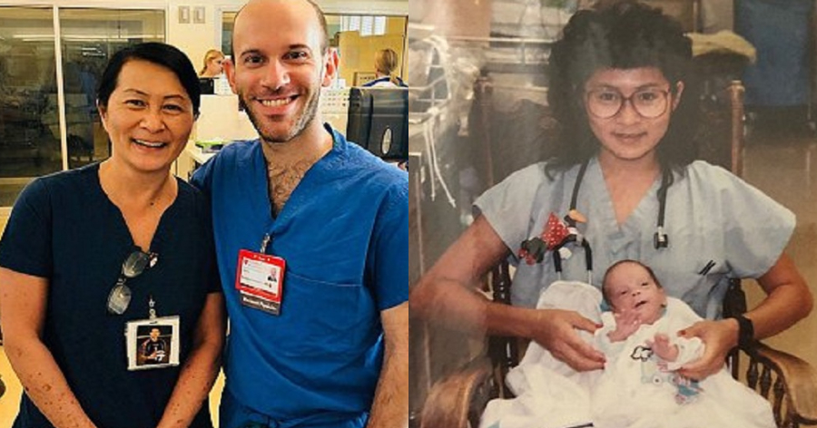 Ρίγη συγκίνησης: Νοσοκόμα συνειδητοποίησε πως ο συνάδελφος της, ήταν το πρόωρο μωρό που φρόντιζε πριν 28 χρόνια