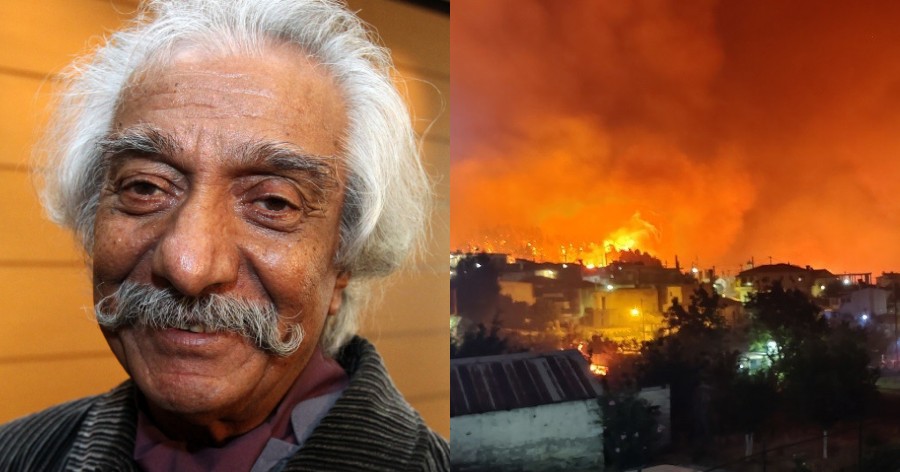 «Μακάρι να είχε καεί μόνο το δικό μου σπίτι»: Συγκινεί όλη την Ελλάδα ο Κώστας Χατζής