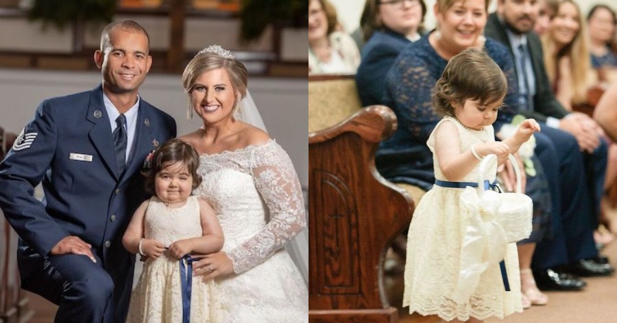 Κορίτσι 3 ετών που νίκησε τον καρκίνο έγινε παρανυφάκι στον γάμο της δότριας μυελού των οστών της