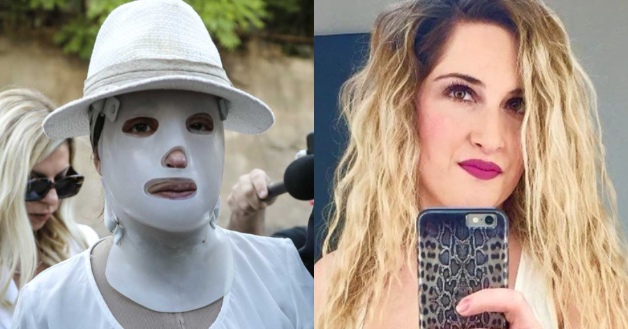 Η λευκή ειδική μάσκα που καλύπτει το πρόσωπο της Ιωάννας: Ο λόγος που τη φοράει