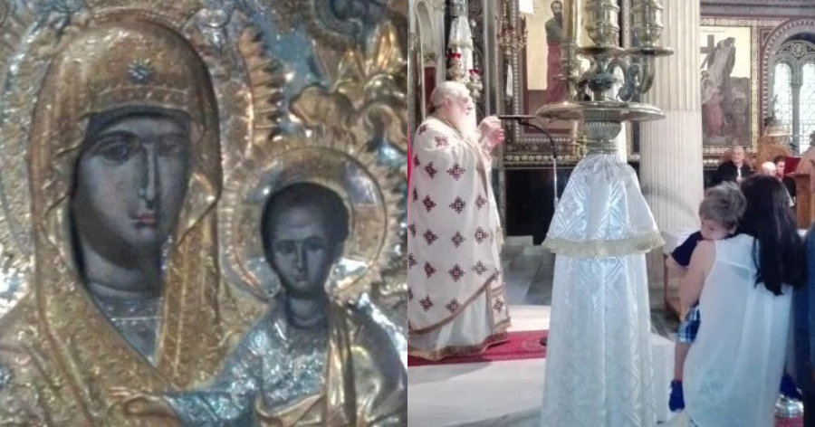 Μέγα το θαύμα της Παναγίας στην Χρυσοσπηλαιώτισσα: Παιδί βρήκε τη μιλιά του μπροστά στην εικόνα της Παναγίας