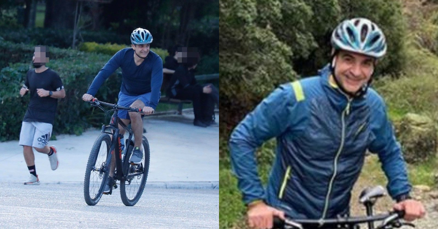 Ποδηλατάδα ο Κυριάκος Μητσοτάκης: Έκανε βόλτα  στο Ακρωτήρι Χανίων
