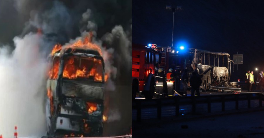 Τραγωδία στην Βουλγαρία: 45 άνθρωποι νεκροί σε φωτιά σε λεωφορείο – Τουλάχιστον 12 ήταν παιδιά
