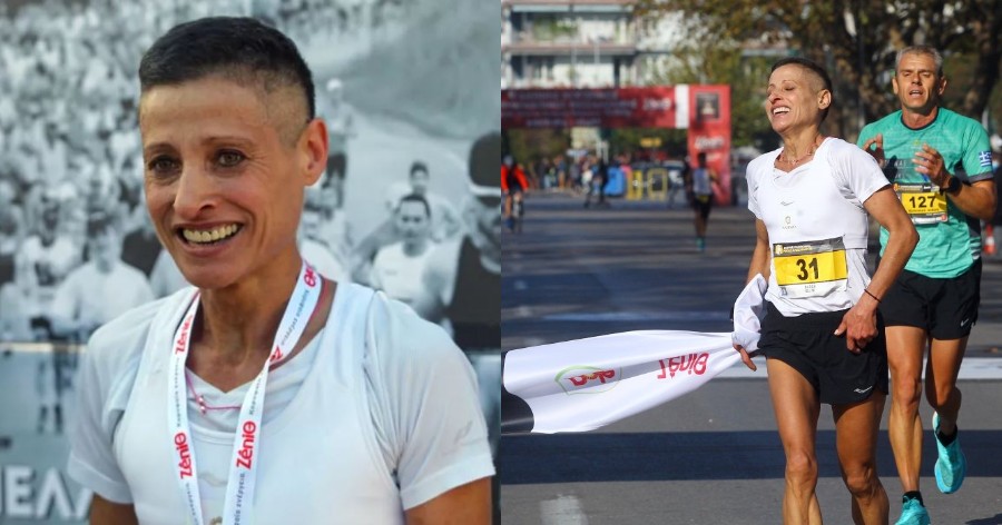 Μαραθώνιος: Συγκλονίζει η Σόνια Τσεκίνη που «παλεύει» με τον καρκίνο και τερμάτισε πρώτη στη Θεσσαλονίκη