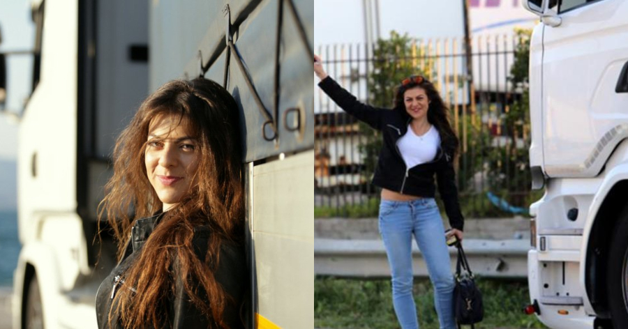 Η 24χρονη Ντανιέλα από την Πάτρα είναι πανέμορφη και είναι η πιο νέα οδηγός νταλίκας στην Ελλάδα