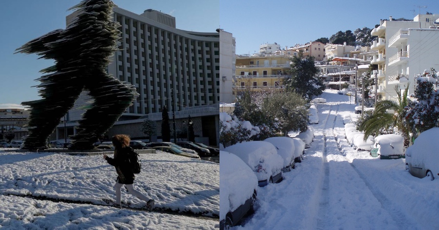 Χιόνια στην Αττική τις επόμενες ώρες: Οι περιοχές που θα σαρώσει η κακοκαιρία