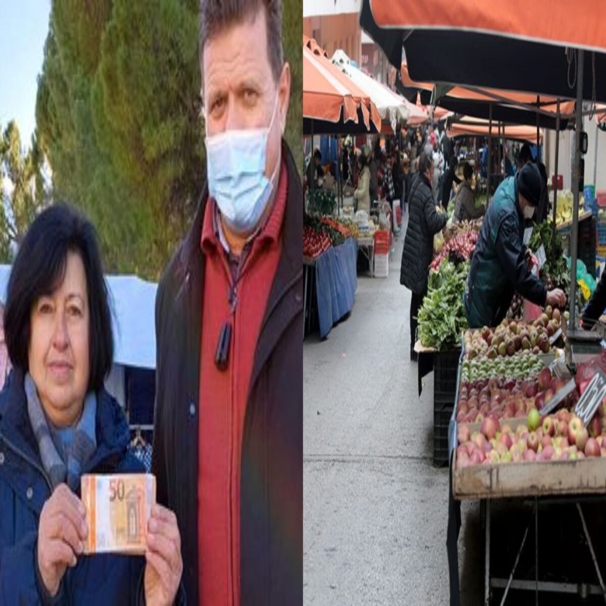 Λαϊκή αγορά: Εργαζόμενη βρήκε δεσμίδα με 5.000 ευρώ και την παρέδωσε στην αστυνομία