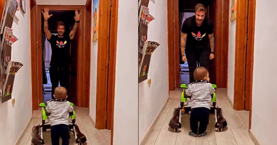 Περήφανος μπαμπάς ο Άκης Πετρετζίκης: Η τρυφερή ανάρτηση με τον γιο του να κάνει τα πρώτα του βήματα