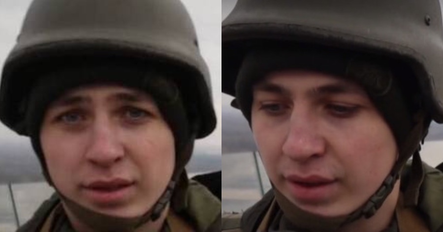 Ραγίζει καρδιές 21χρονος στρατιώτης στην Ουκρανία που κλαίει φοβισμένος για την οικογένεια του