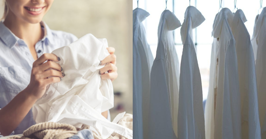 Λευκά ρούχα: Τα κόλπα για να λάμψουν και πάλι, με υλικά που υπάρχουν ήδη στο σπίτι σας