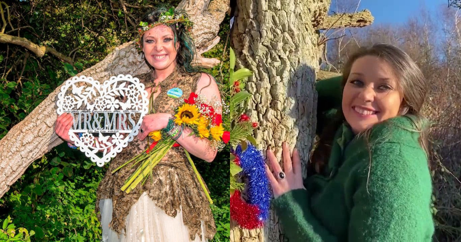 Η γυναίκα που αγάπησε και παντρεύτηκε ένα δέντρο για να το σώσει – Άλλαξε και το επίθετο της σε κουφοξυλιά