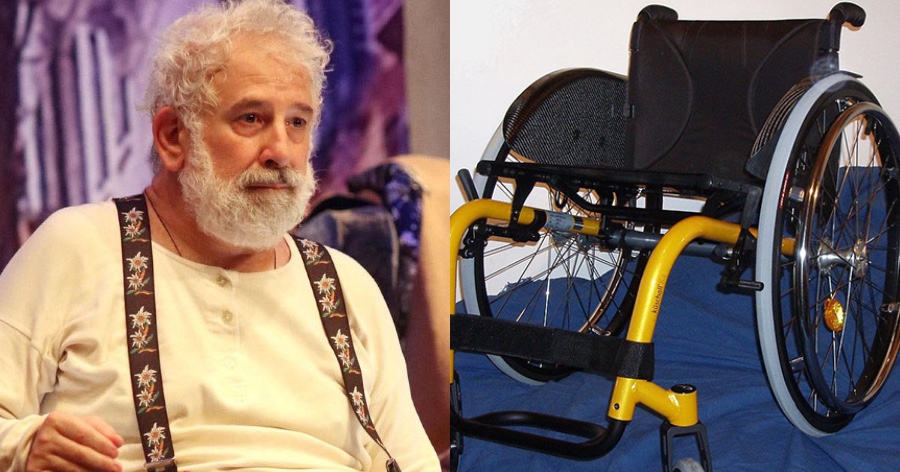 «Έχει κλονιστεί η υγεία του Πέτρου Φιλιππίδη»: Mε καροτσάκι, δεν μπορεί να περπατήσει