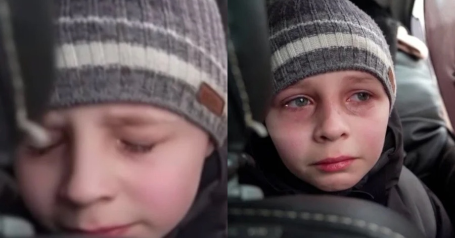 «Αφήσαμε τον μπαμπά στο Κίεβο, να βοηθά»: Το αγόρι που εγκαταλείπει το σπίτι του με δάκρυα στα μάτια και κάνει το γύρο του κόσμου