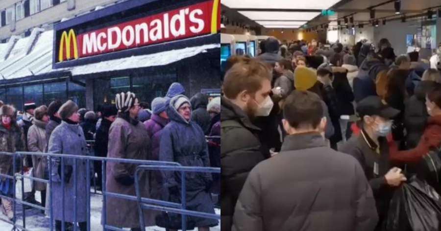 Εξελίξεις στην Ρωσία: Ουρές για ένα τελευταίο burger λίγο πριν τα McDonald’s φύγουν από τη χώρα