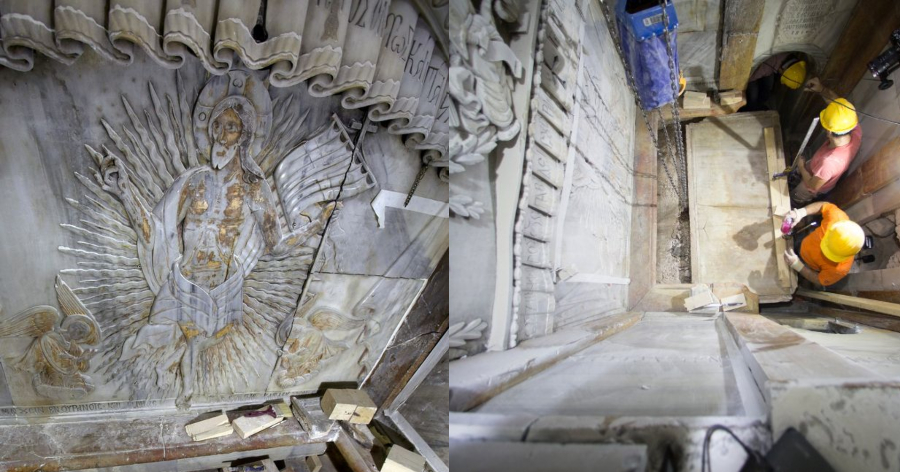 Σπουδαία ανακάλυψη στον Πανάγιο Τάφο – Βρέθηκε ξεχασμένο κομμάτι της Αγίας τράπεζας