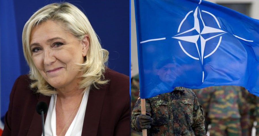Λεπέν: «Αν εκλεγώ η Γαλλία θα φύγει από το στρατιωτικό σκέλος του ΝΑΤΟ»