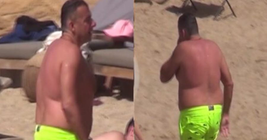 Γιώργος Λιάγκας: Έχασε τα κιλά,  πήγε για μπάνιο στη Μύκονο και εντυπωσίασε τους πάντες στην παραλία