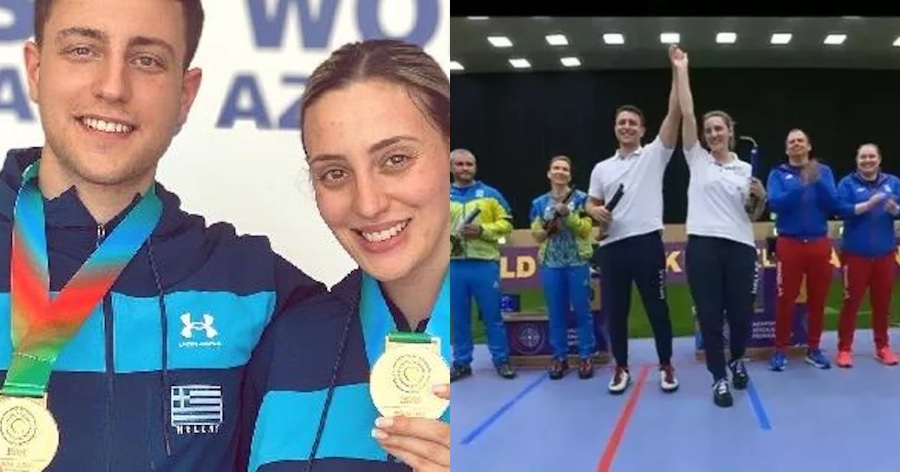 Χρυσό μετάλλιο για την Άννα και τον Διονύση Κορακάκη στο Παγκόσμιο Κύπελλο του Μπακού