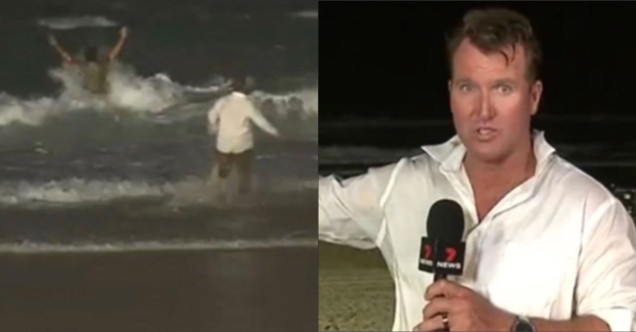 Δημοσιογράφος – ήρωας: Σταμάτησε την live σύνδεση πήδηξε στη θάλασσα και έσωσε 10χρονο παιδί από πνιγμό
