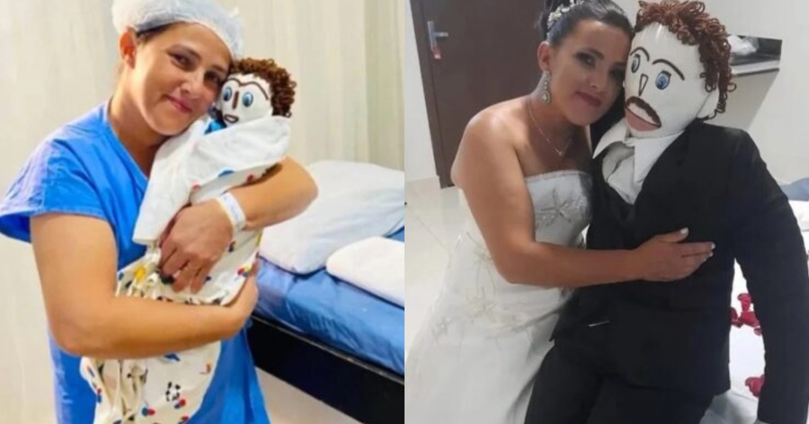 «Είναι ο άντρας της ζωής μου»: Γυναίκα παντρεύτηκε πάνινη κούκλα και απέκτησαν «μωράκι»
