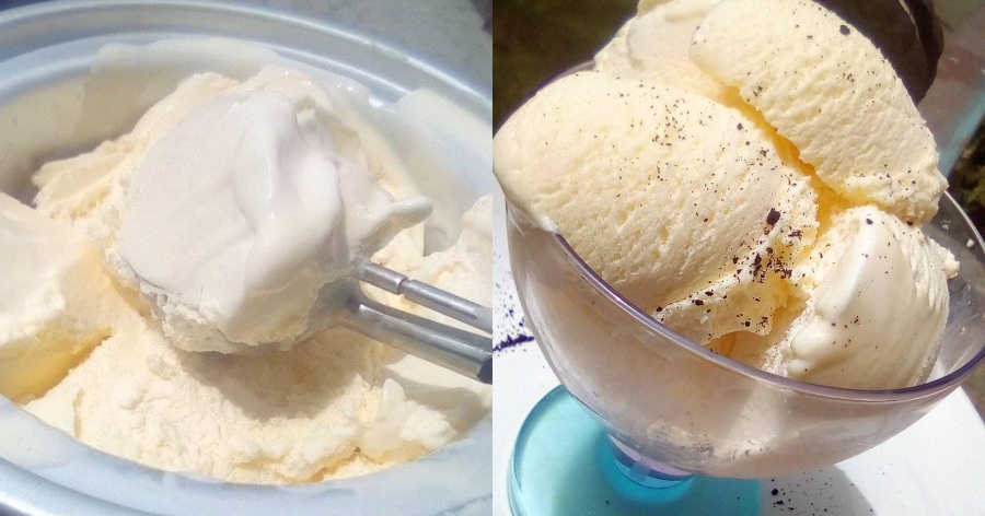 Σπιτική συνταγή για παγωτό: Εύκολο παγωτό βανίλια με ζαχαρούχο γάλα, που δεν παγώνει και παραμένει μαλακό στην κατάψυξη
