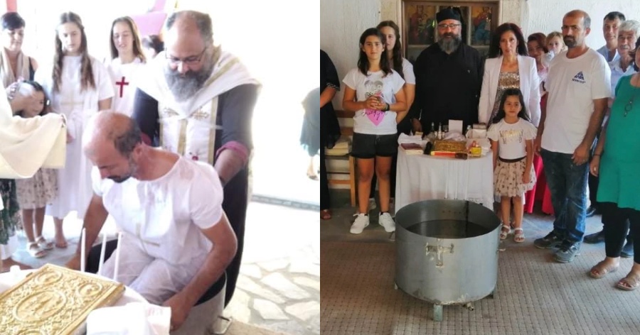 Οικογένεια από την Αλβανία: Ύστερα από 20 χρόνια στην Ελλάδα, βαφτίστηκαν χριστιανοί