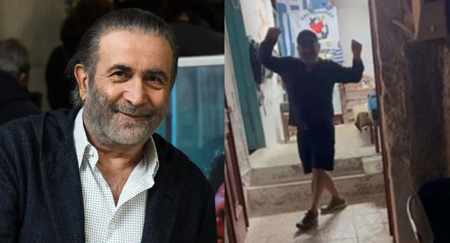 Όπως δεν τον έχουμε ξαναδεί: Ο Λάκης Λαζόπουλος χορεύει μερακλήδικο ζεϊμπέκικο υπό τους ήχους του «Αντιλαλούν οι φυλακές»