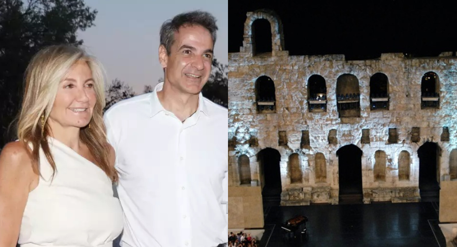 Μαρέβα Μητσοτάκη: Πιο λαμπερή από ποτέ στο Ηρώδειο με αρχαιοελληνική εμφάνιση μαζί με τον Κυριάκο