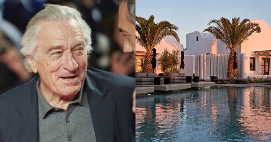 Από το Χόλιγουντ στην Ελλάδα: Ο Ρόμπερτ Ντε Νίρο άνοιξε ξενοδοχείο στη Σαντορίνη