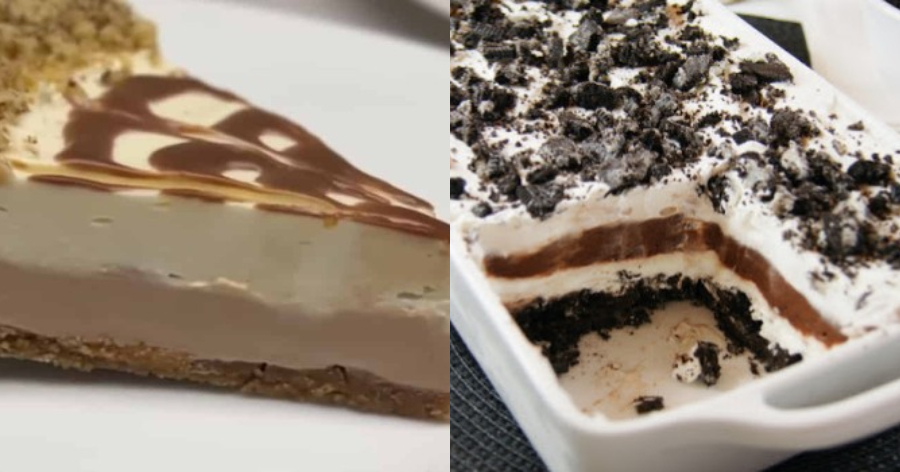 Γλυκός πειρασμός: Γλυκό ψυγείου με 2 είδη σοκολάτας, μπισκότα και τυρί κρέμα – Φτιάχνεται σε 5 λεπτά