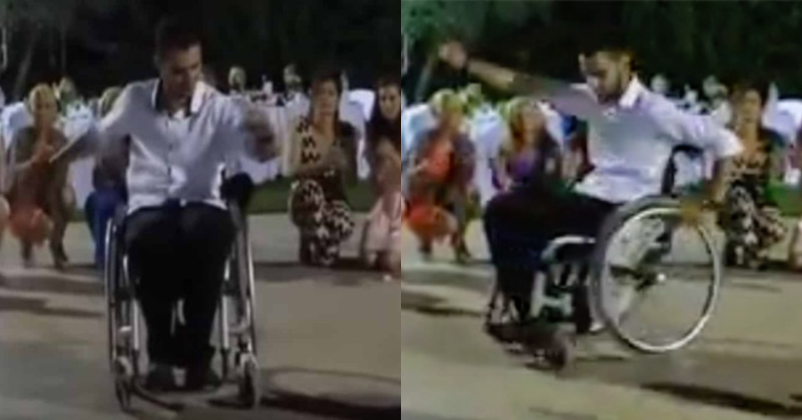 «Τσακίζει κόκκαλα» το συναρπαστικό ζεϊμπέκικο του 31χρονου: Χορεύει με αναπηρικό αμαξίδιο και όλοι υποκλίνονται