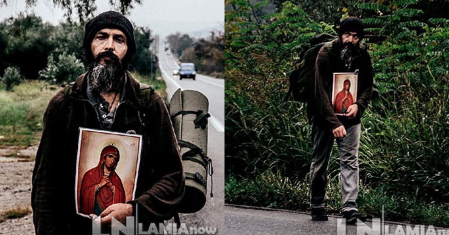 “Βατραχάνθρωπος” του ελληνικού στρατού περπάτησε από την Λαμία μέχρι το Άγιο Όρος κρατώντας την Παναγία