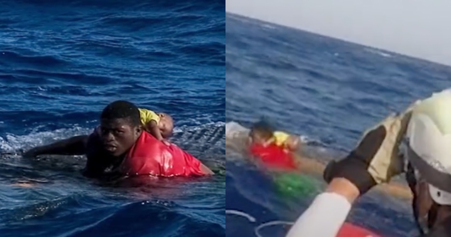 Συγκλονιστική ιστορία: 17χρονος μετανάστης κολύμπησε για να σώσει ένα μωρό 4 μηνών μετά τη βύθιση του σκάφους τους
