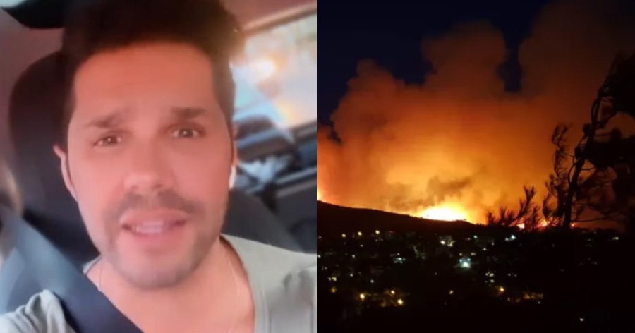 Συγκλονισμένος ο Γιώργος Τσαλίκης από την πυρκαγιά στο Ντράφι – Ο αδελφός του εκκένωσε το σπίτι του