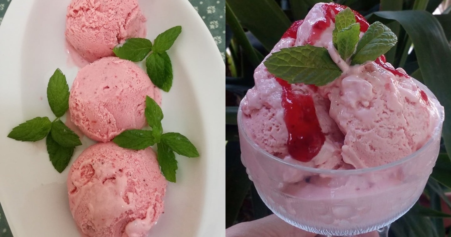 Το γιατρικό για τον καύσωνα: Σπιτικό παγωτό φράουλα με 3 υλικά και ελάχιστες θερμίδες