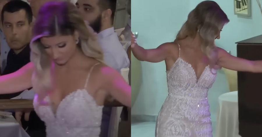 Viral γαμος στην Λαμία: Καλλονή νύφη χόρεψε τσάμικο στο γάμο της και το βίντεο κάνει πάταγο