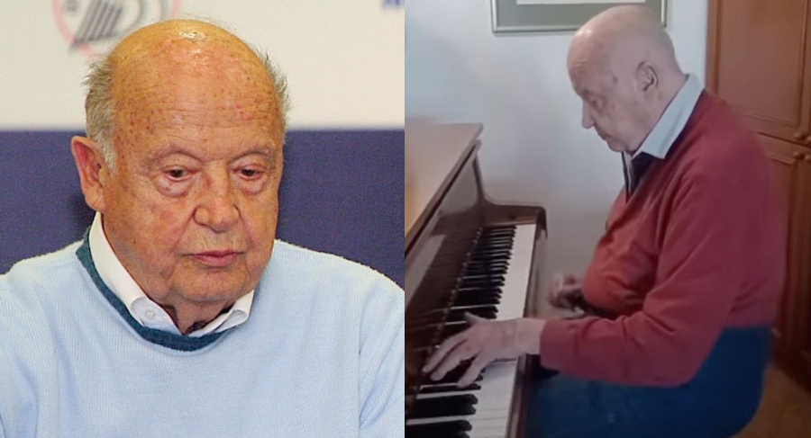 Mίμης Πλέσσας: Η συγκλονιστική στιγμή που ο 97χρονος συνθέτης παίζει στο πιάνο το «Ένας ουρανός μ’ αστέρια» και κόβει την ανάσα