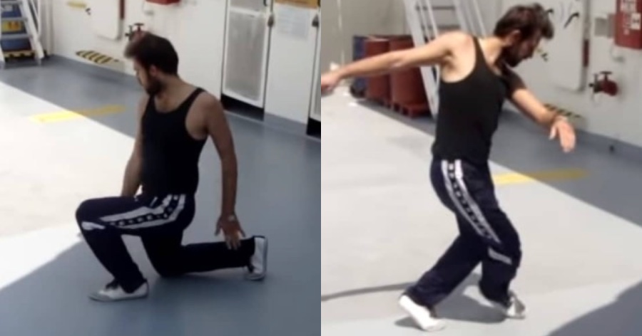 Συγκίνηση προκαλεί το βίντεο ενός ναυτικού να χορεύει ζειμπέκικο στην μέση του Ατλαντικού και να γίνεται viral