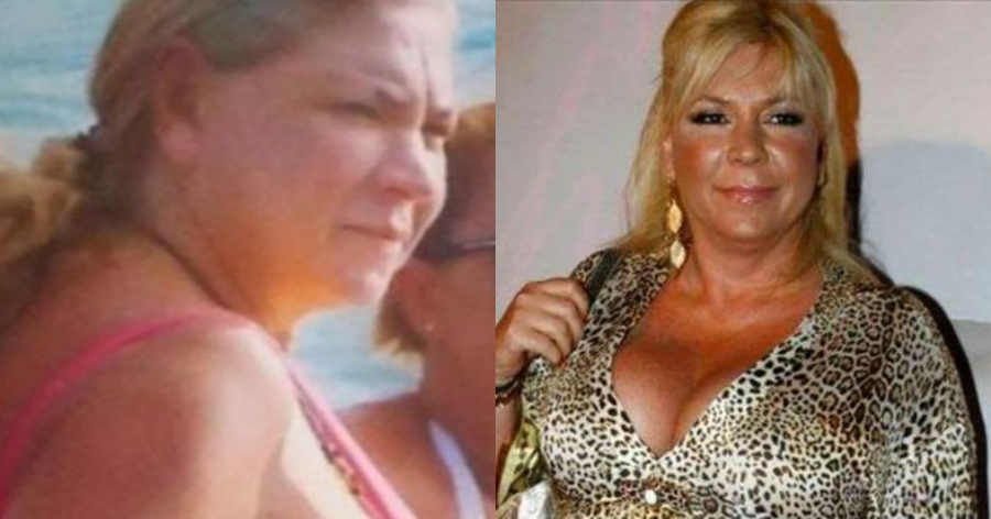 «Τρέλανε» τους παπαράτσι η Δήμητρα Λιάνη Παπανδρέου: Απαθανατίστηκε με το ροζ μπικίνι της στην παραλία