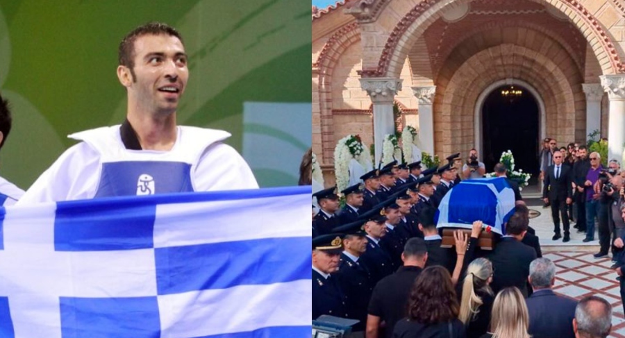 Αλέξανδρος Νικολαΐδης: Τυλιγμένος στην ελληνική σημαία για το ύστατο χαίρε