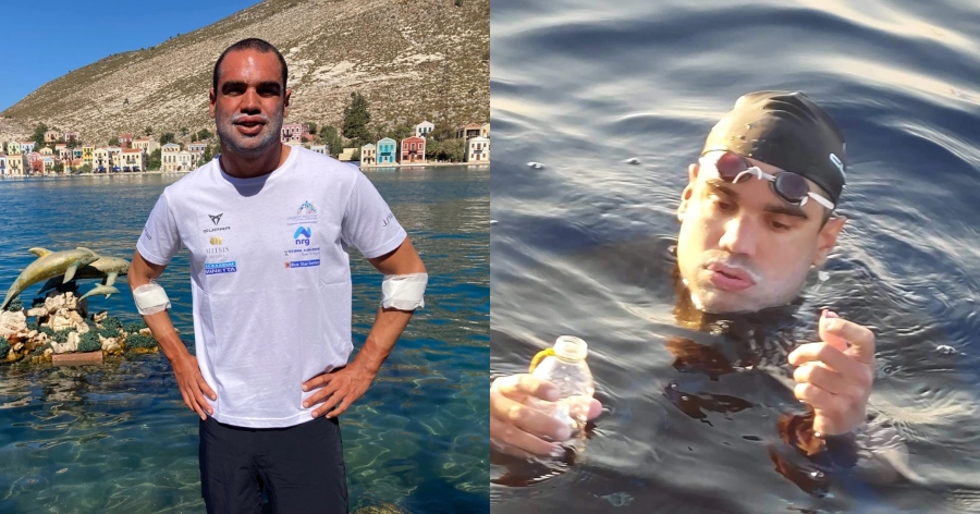 Σπύρος Χρυσικόπουλος: Ο Έλληνας που κολύμπησε από την Ρόδο στο Καστελόριζο σε 64 ώρες χωρίς διακοπή