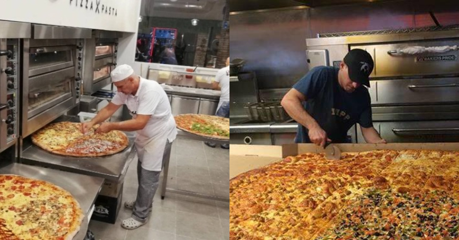 Μας τρέχουν τα σάλια: Πίτσα στην Θεσσαλονίκη ζυγίζει 7 κιλά και έχει διάμετρο 3,2 μέτρα – Αν την φάνε 4 άτομα, παίρνουν 100 ευρώ